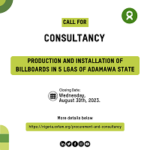 PRODUCTION AND INSTALLATION OF BILLBOARDS IN 6 LGAS OF ADAMAWA STATE At Oxfam