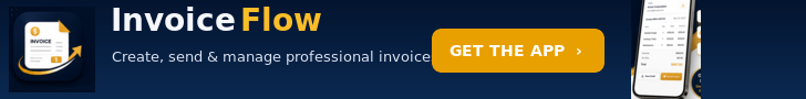 InvoiceFlow — Create, send and manage professional invoices. Get the app.