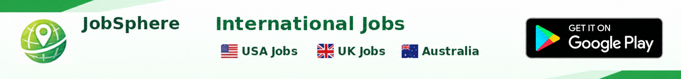 JobSphere — International jobs: USA, UK and Australia. Get the app.